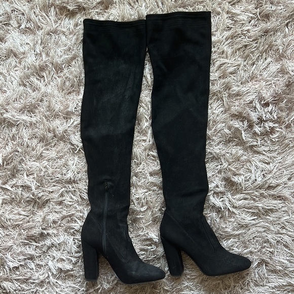 Aldo Thigh-high Black Boots, Sz 8.5 - Picture 3 of 7